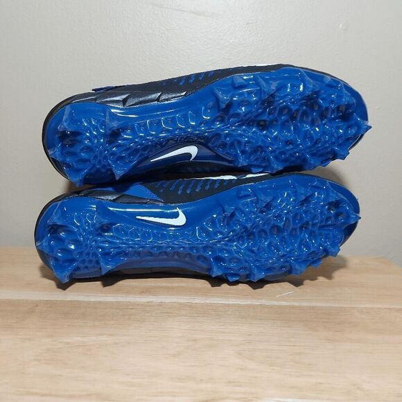 Nike Alpha Menace Pro 2 Mid Football Cleats Black Blue BV3945-400 Men's Size 10 - Picture 7 of 7